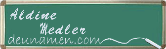 Aldine Medler Visitenkarte